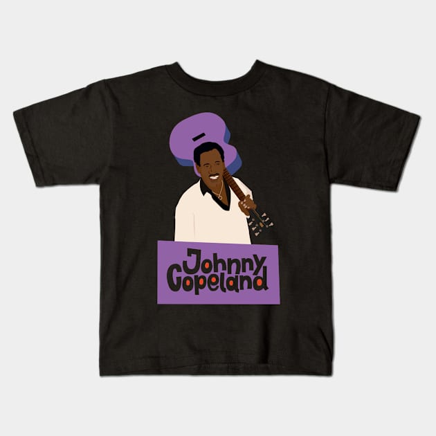 Johnny 'Clyde' Copeland - Blues Legend Tribute Kids T-Shirt by Boogosh